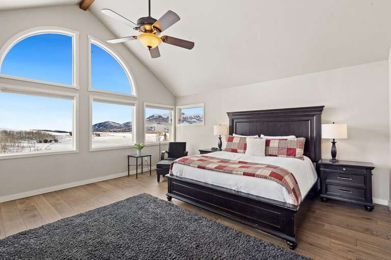 Spacious Room with ensuite bathroom and walk-in closet.