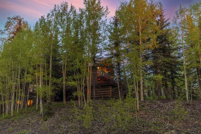 Surrounded by beautiful Aspens and Firs this dreamy log home is perfect for your next family Holiday.