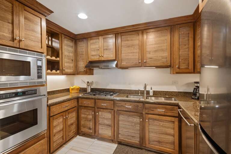 Large Kitchen fully equipped for all your cooking needs.