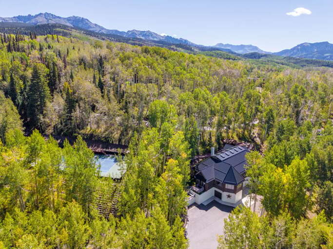Peaceful and private ski ranch home.