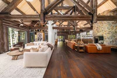 Welcome to Sunset Lodge! This expansive 7,100+ square-foot Ski Ranches estate offers a private mountain retreat for family, friends and private events.