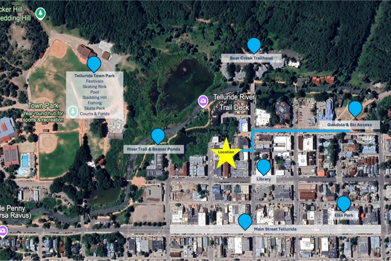 Great location for festivals, hiking Bear Creek and close to restaurants and main street.
