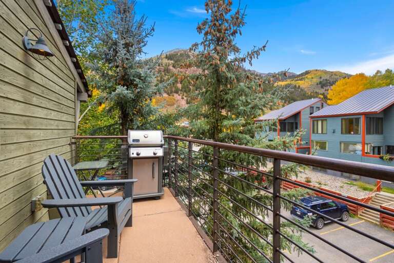 Fire up the grill and enjoy the fresh mountain air from your private deck.