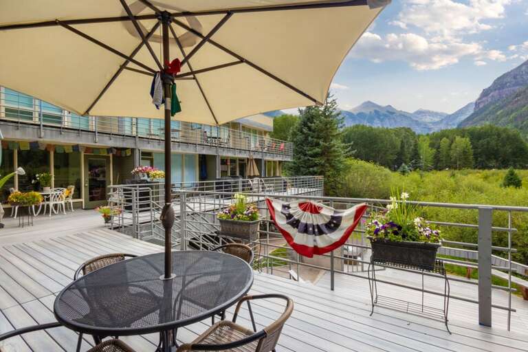 Amazing views from the shared deck.