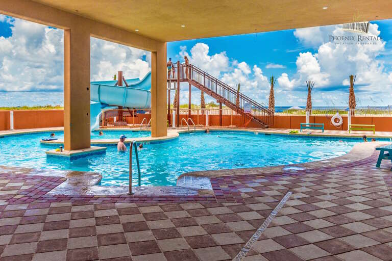 Phoenix Gulf Shores Outdoor Pool with Water Slide and Zero Entry Phoenix Gulf Shores Outdoor Pool with Water Slide and Zero Entry
