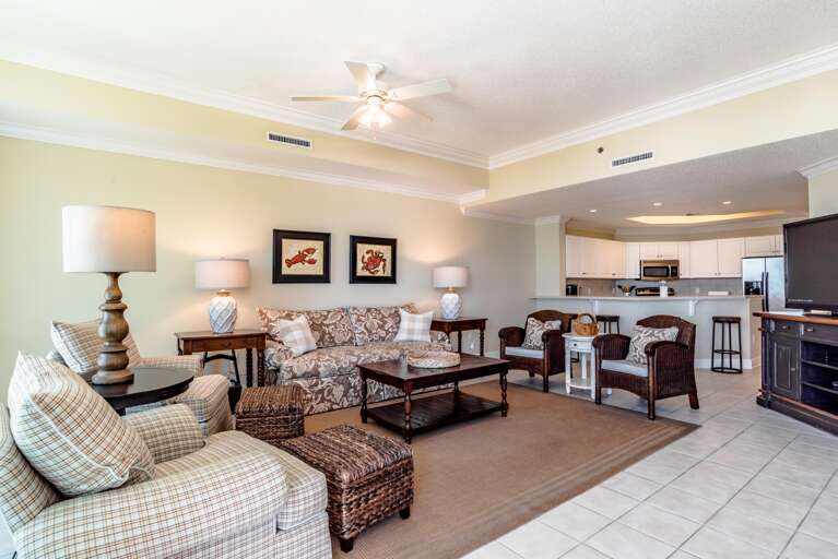 Phoenix West 204 Living Area with Sleeper Sofa