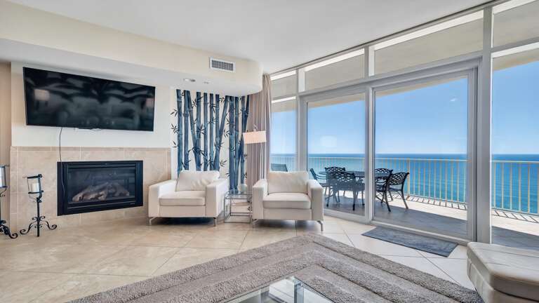 Beachfront Living Room With Ocean View Terrace Beachfront Living Room With Ocean View Terrace