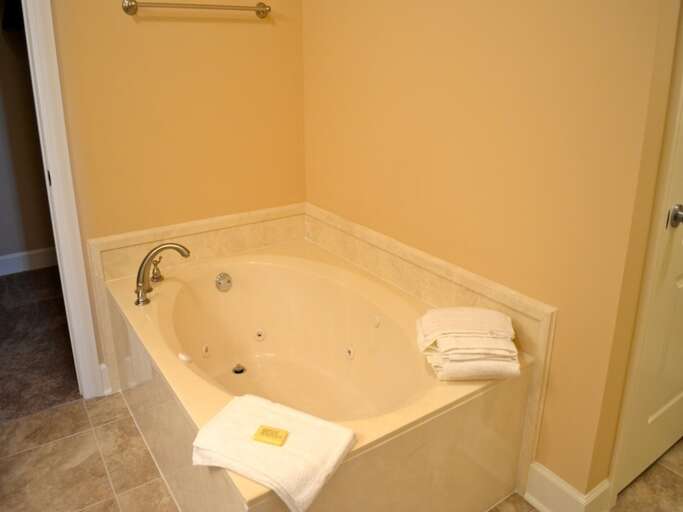 Jacuzzi tub in the master bath Jacuzzi tub in the master bath