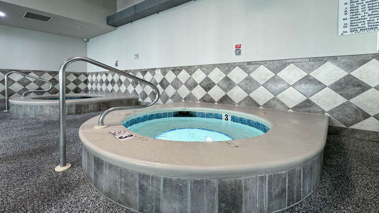Indoor Jacuzzi With Tiled Walls