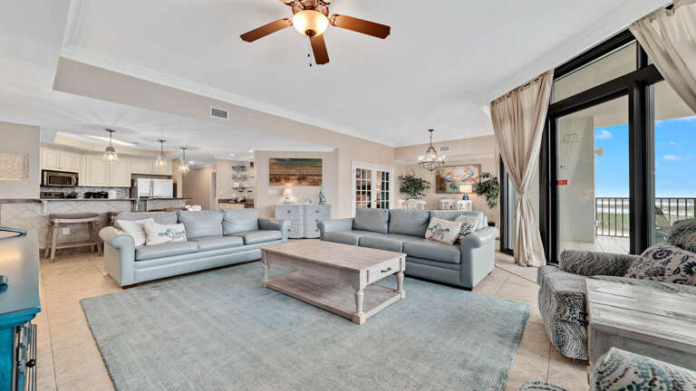 Interior Living Space With Sofas And Open Balcony Door Interior Living Space With Sofas And Open Balcony Door