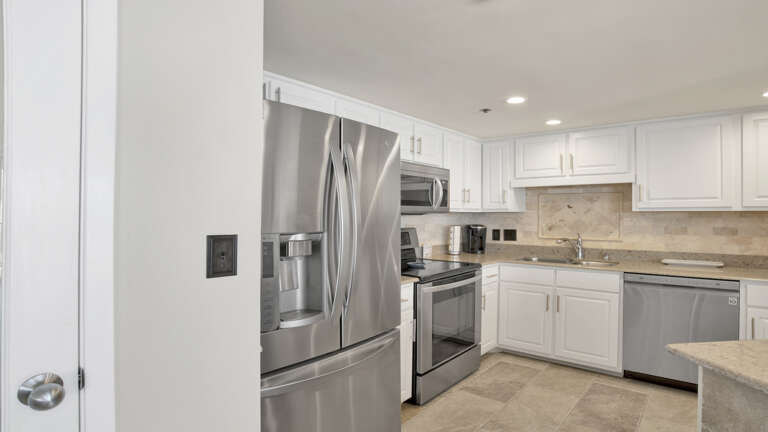 Vacation Rental Kitchen With Stainless Steel Appliances
