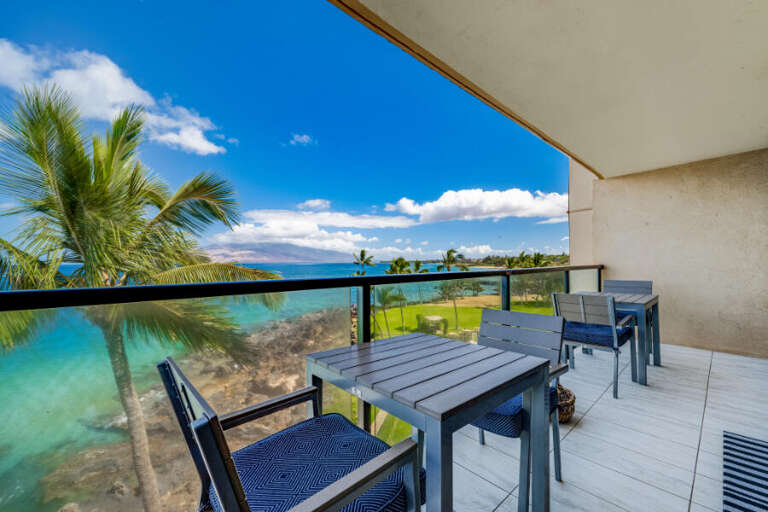 Balcony Overlooking Blue Beach, Breezy Palms, Broad Vista