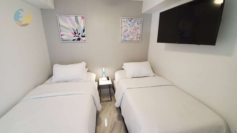 2nd Bedroom has 2 twin beds can be assembled as one king