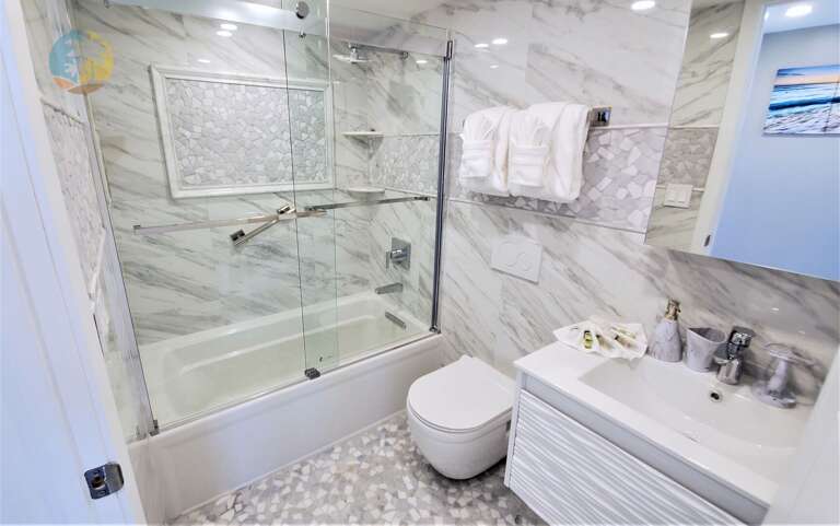 Guest Bathroom with tub and shower combo