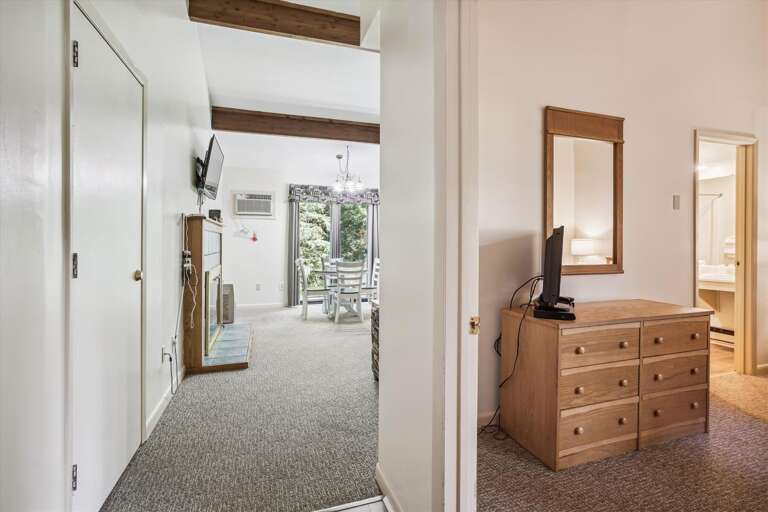 Open 2 bedroom suite.