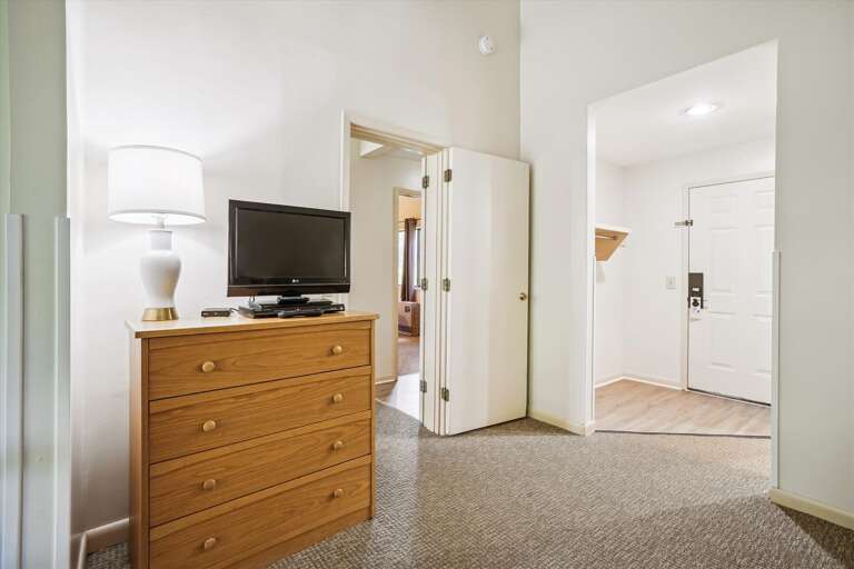 Open 2 bedroom suite.