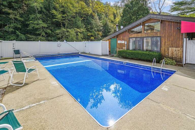 Come relax in our heated pool, after the trails.