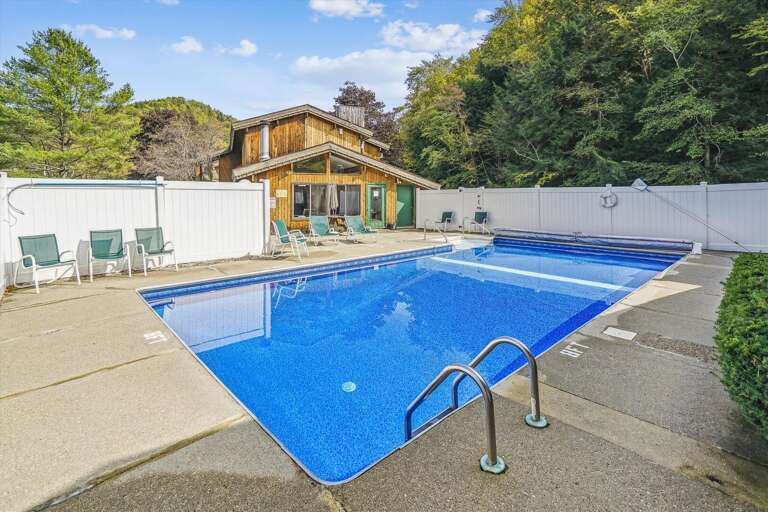 Come relax in our heated pool, after the trails.