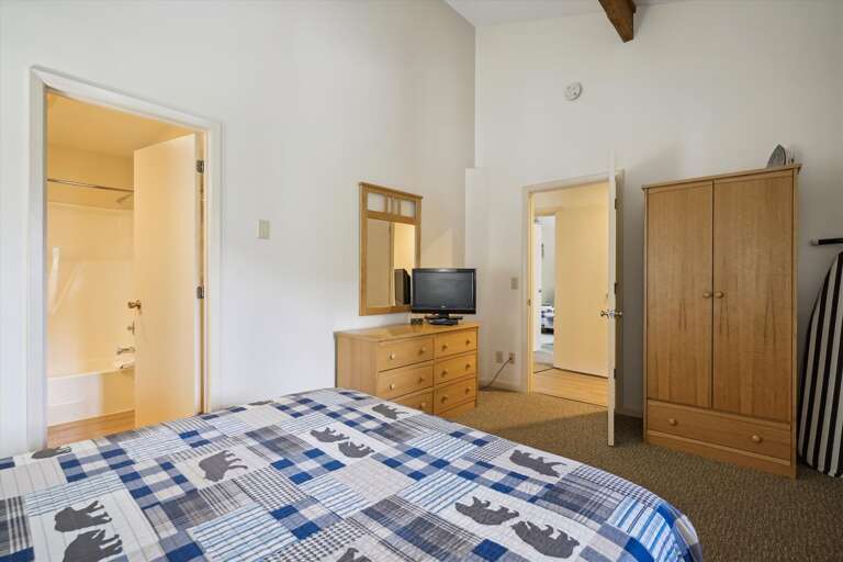 Enjoy the flat screen TV while going to sleep for the night.