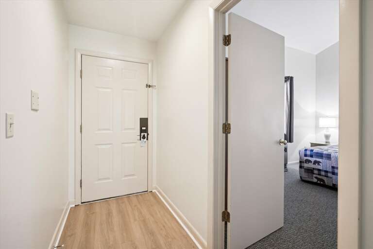 Newly added door locks for extra security.