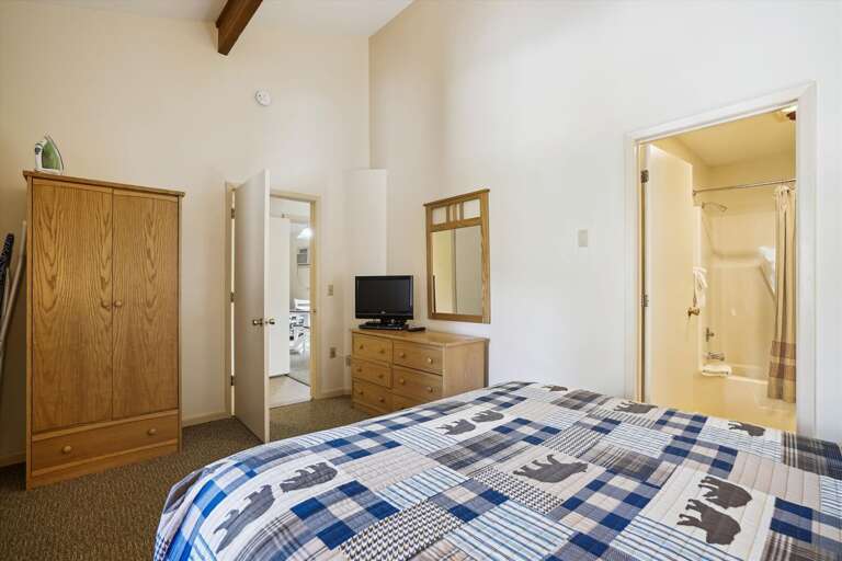 Enjoy the flat screen TV while going to sleep for the night.