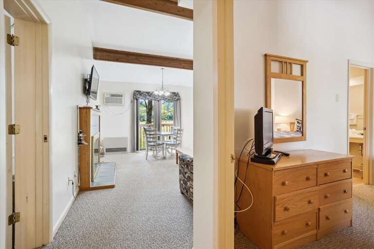 Open 2 bedroom suite.