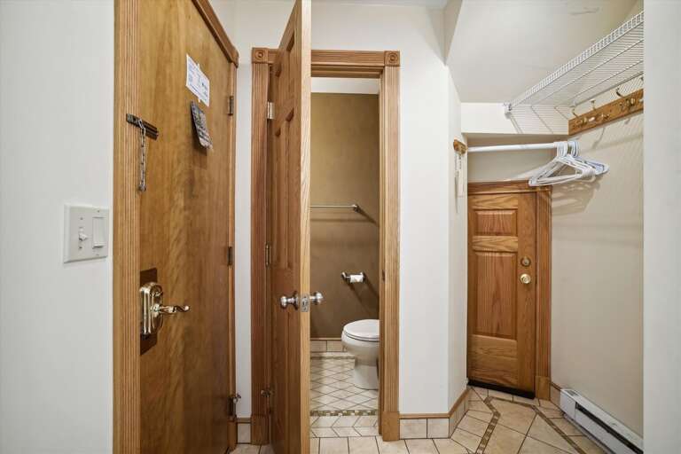 Plenty of room to hang up your outerwear.