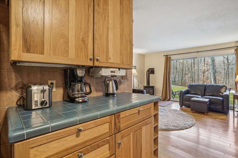 Convenient appliances and modest counter space for your cooking needs