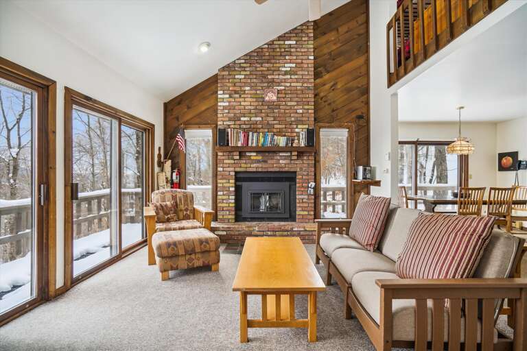 Living Room with Mountain Views