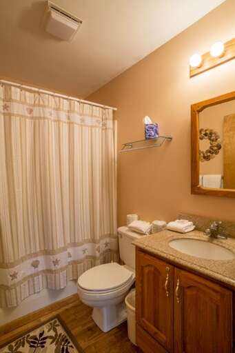 Full bathroom with shower/tub combo Full bathroom with shower/tub combo