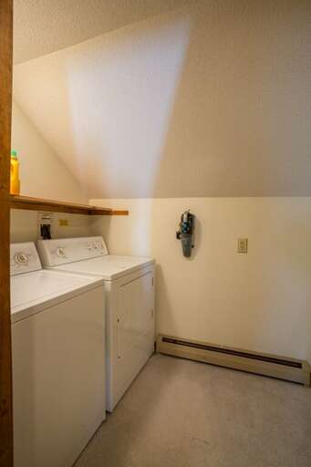 Washer and dryer inside the unit for your own personal use Washer and dryer inside the unit for your own personal use