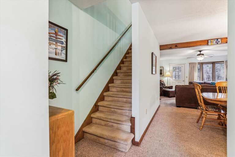 Stairs to the upper level.