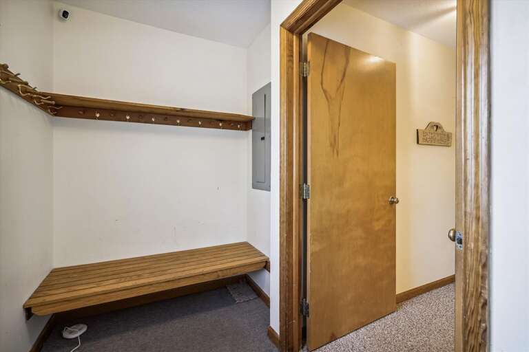 Come in and take your coat and boots off.