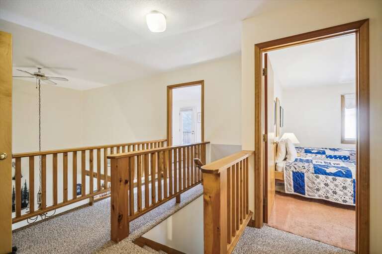 Easy access to the bedrooms.