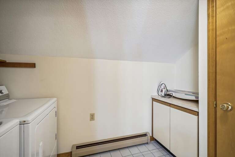 Washer and dryer for your use.