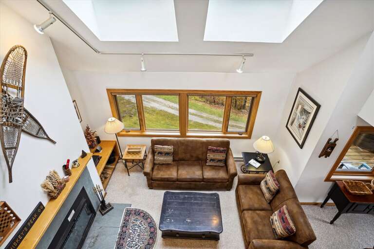 Aerial view from the loft of your living space