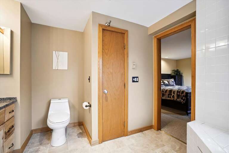 Master bathroom entrance Master bathroom entrance