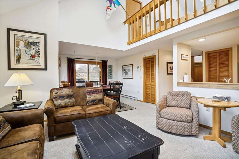 Open space concept brings together all major areas.   Living and dining room gives all members of your group to congregate