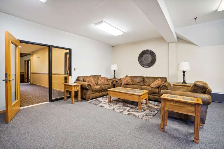 Relax in the sports center lounge.   Take advantage of all it has to offer Relax in the sports center lounge.   Take advantage of all it has to offer