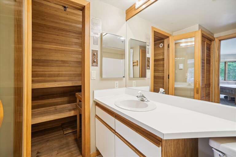 This bath is located off of the master bedroom.