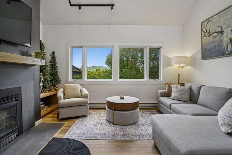 Living Room with Mountain Views