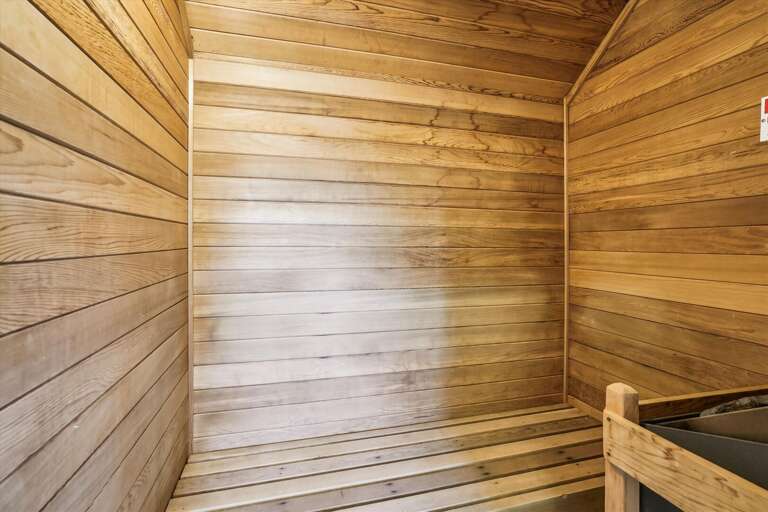 Enjoy the sauna after a long day on the slopes.
