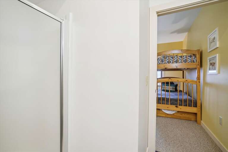 Bathroom off of the bunk room.