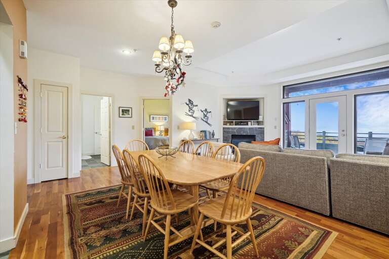 Beautiful wooden dining table.