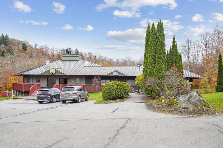 Parking area at Lodges.