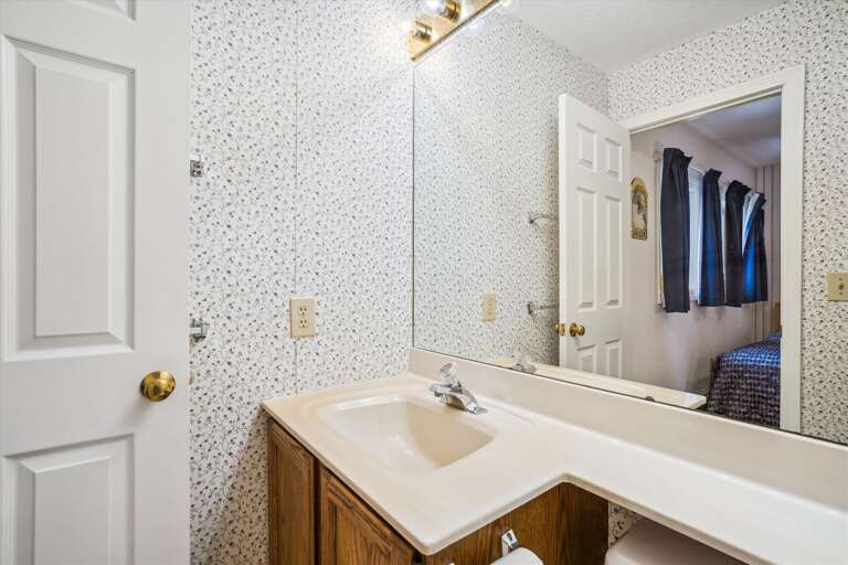 This bathroom has only a shower.