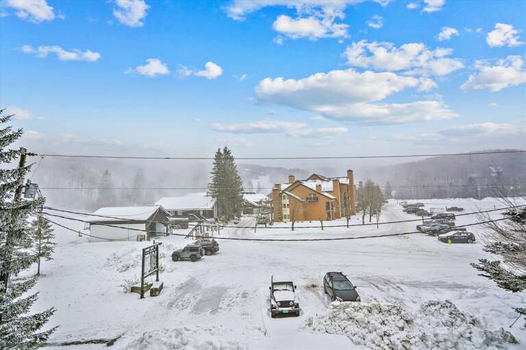 The view from the parking lot.