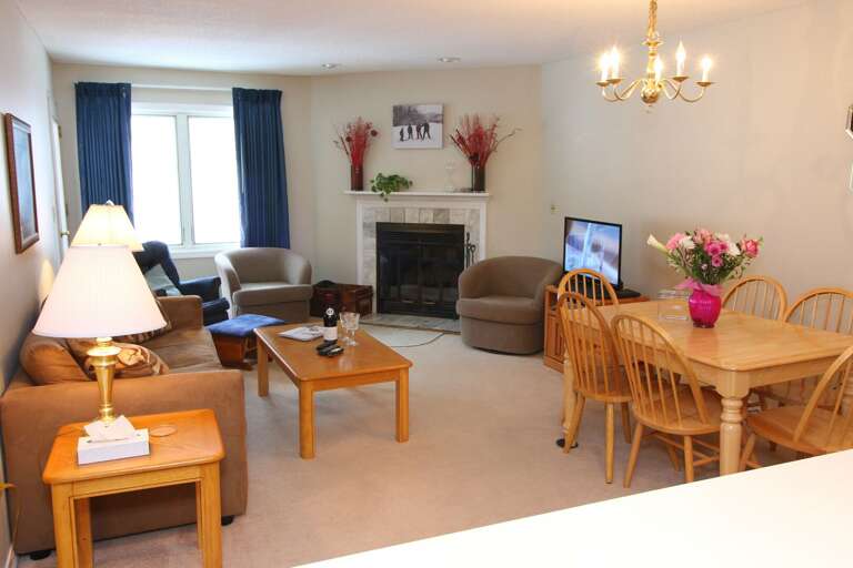 Wood burning fire place to keep you nice and warm