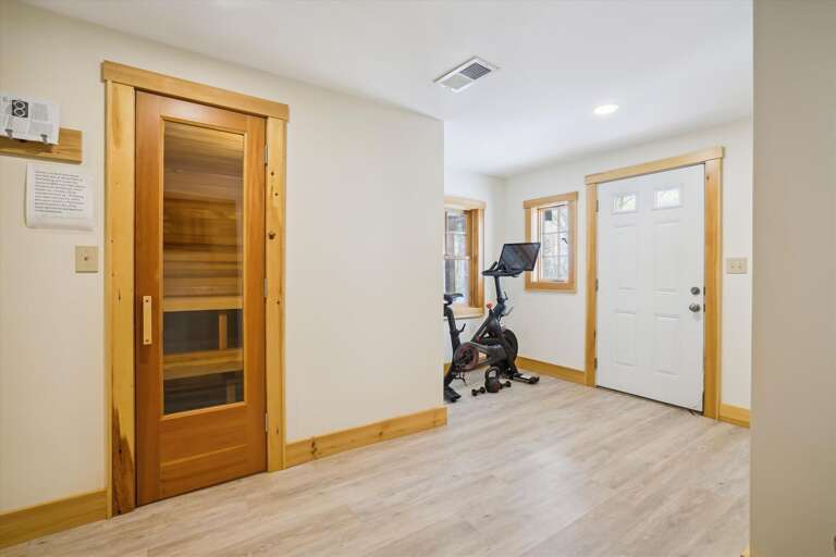 Private sauna for your use.