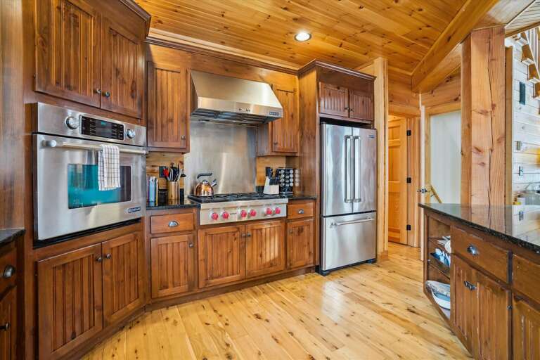 Stainless steel appliances.